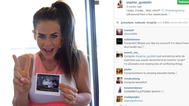 Sophie Guidolin Has Given Birth To Twins And They Already Have 20 000 Followers Gold Coast