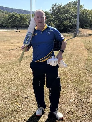 Mareeba’s opening batsman Grant Hanlon scored 108 off 78 balls in their Far North Cricket third grade matchup against Barron River. Picture: Supplied