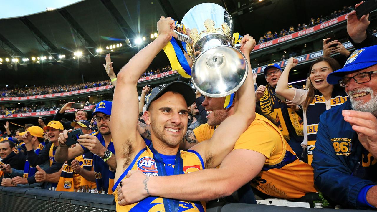 Dom Sheed has re-signed with West Coast. Picture: Mark Stewart