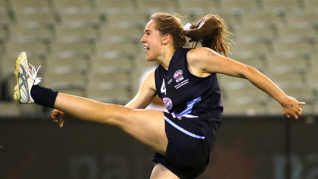 Isabel Huntington is expected to be picked up early in the AFLW draft. Picture: George Salpigtidis