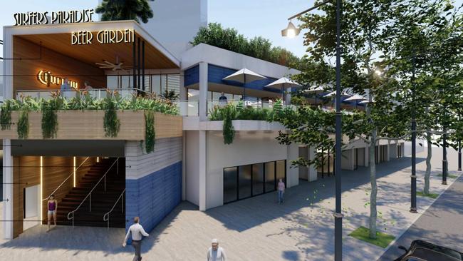 The Surfers Paradise Beer Garden is being redeveloped by ALH.