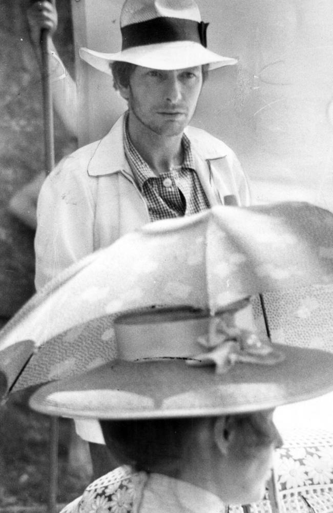 Picnic at Hanging Rock director Peter Weir on set making the film in 1975. Picture: Archive News Corp.