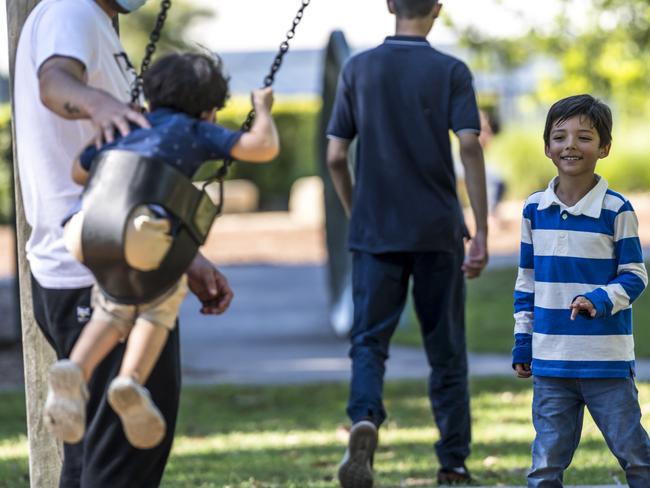 Former Afghan interpreters for the ADF can at last enjoy freedom in NSW and their kids are flourishing. Picture: Owen Hammond/APAC Sport Media