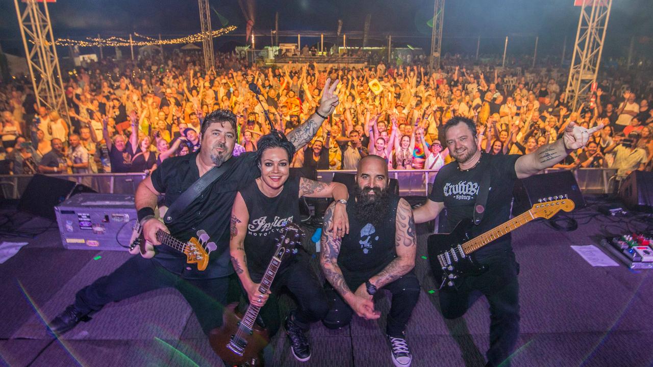 The Superjesus at the 2019 Airlie Beach Festival of Music. The festival is one of two events in the Whitsundays set to receive a funding boost from the State Government. Photo: Andrew Pattinson / Vampp Photography