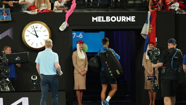 Djokovic is not expected to be fined for his Ch9 snub. (Photo by Cameron Spencer/Getty Images)