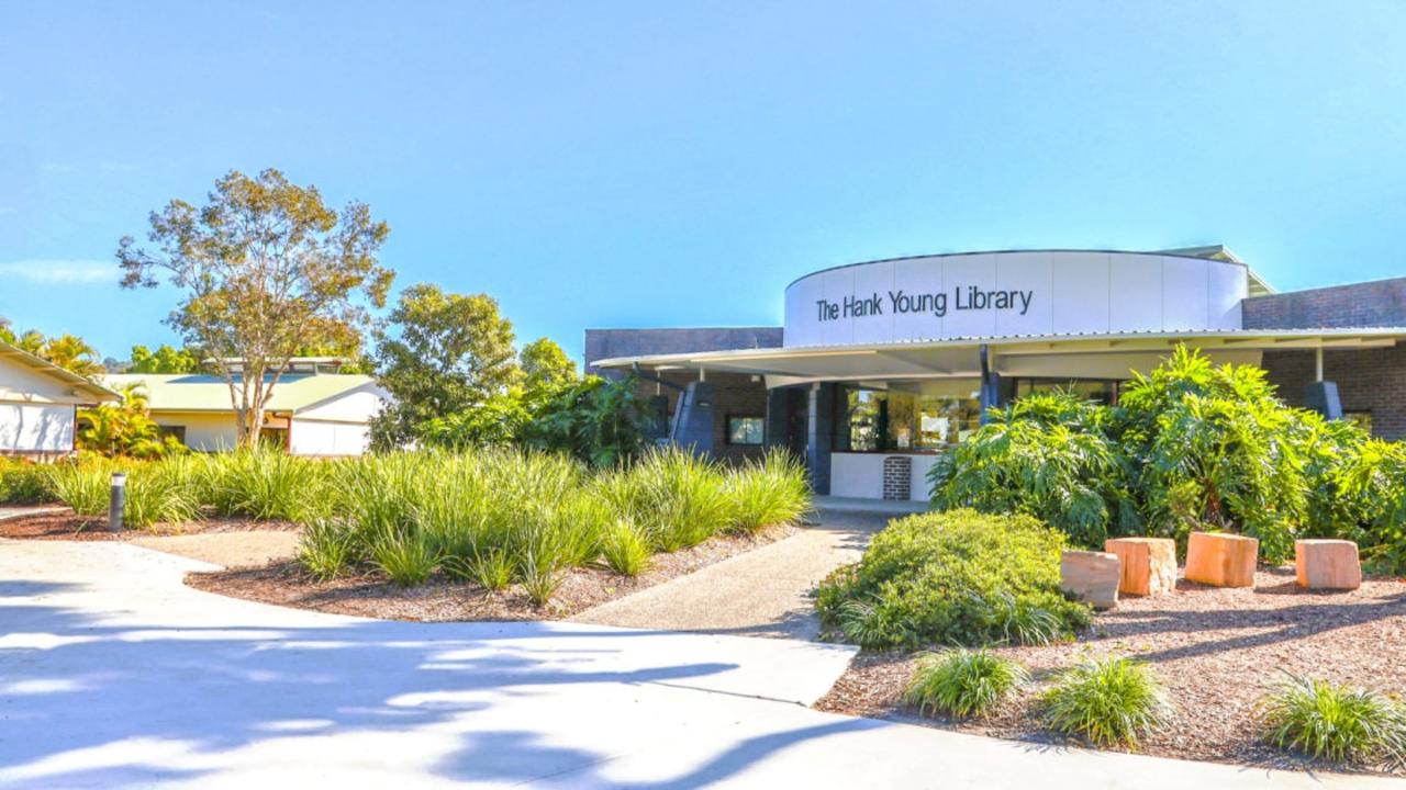 The Hank Young Library at Rivermount College.