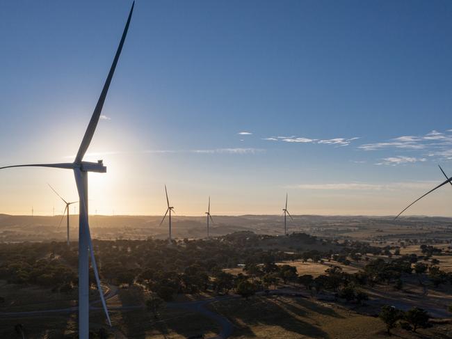 Snowy Hydro CWP Bango wind farm near Yass in NSW. Picture: Supplied