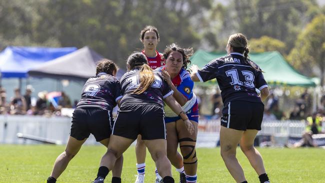 Women's Koori Knockout grand final, Redfern All Blacks vs Newcastle Yowies. Picture: Andrea Francolini