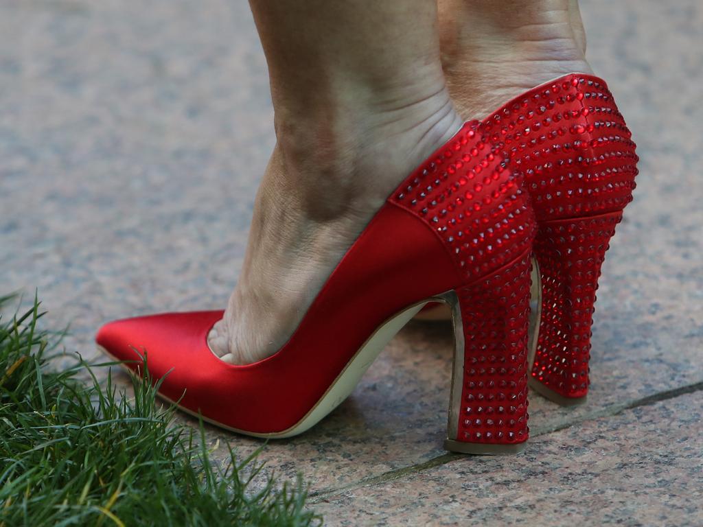 Julie Bishop wears statement red heels at all-female yacht team launch ...