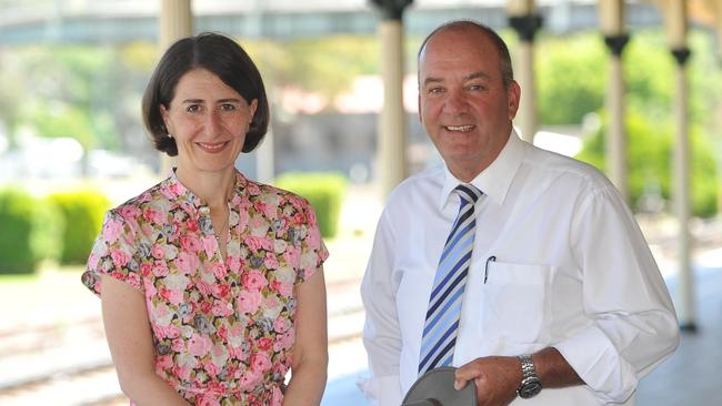 Gladys Berejiklian with Daryl Maguire in 2015. Picture: The Daily Advertiser/ACM