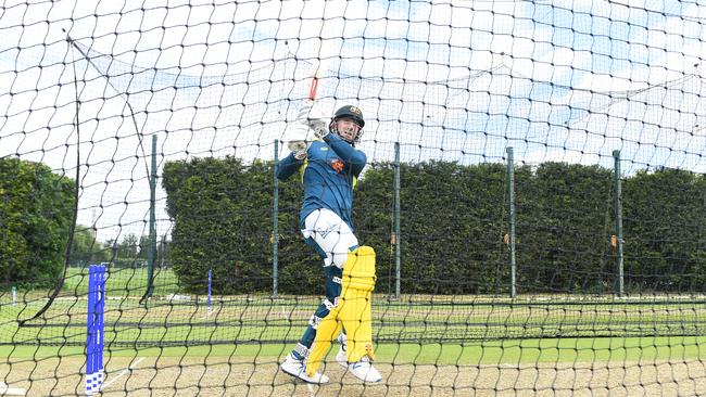 Australia have been preparing for the expected West Indian chin music in the nets in Nottingham.