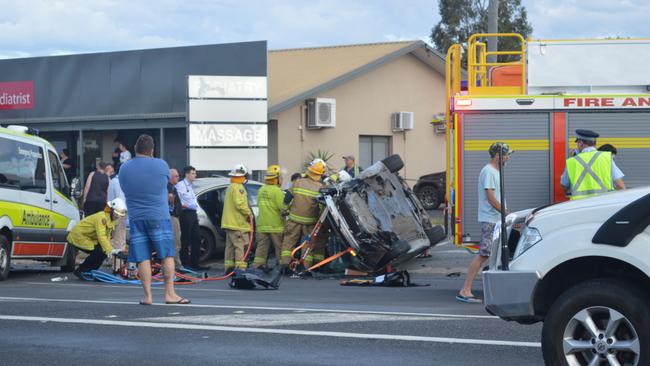 ON SCENE: Images from the site of the horror Wood St crash. Picture: Tessa Flemming