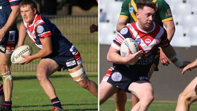 (L-R) Tom Chanter and Patrick Dumont attack for the Camden Rams. Pictures: Camden Rams