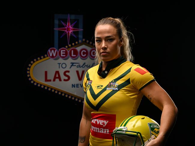 ***Must Credit NRL Photos***, The NRL is announcing their line up for Rugby League in Las Vegas 2025 which promises to be bigger, bolder and better, with more games, more teams, more nations and more opportunities for travelling supporters to take advantage. Isabelle Kelly the Jillaroos. Picture: NRL Photos