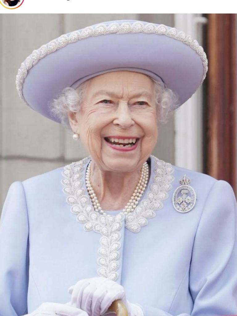 The caption was attached to this image of the late Queen. Picture: Instagram