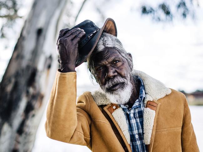 A film is being made on the life of David Gulpilil for the Darwin International Film Festival. Picture: Miles Rowland