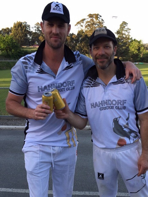 New Adelaide coach Shaun Tait was still playing last season and blasted a century in the Alexandra and Eastern Hills competition for Hahndorf. Picture: Supplied