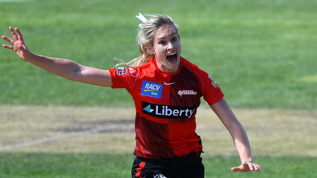 Holly Ferling made her debut for the Melbourne Renegades on the weekend. Photo by Steve Bell/Getty Images