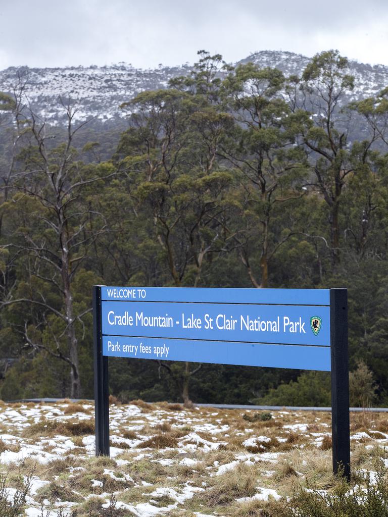 Snow at Cradle Mountain. PICTURE CHRIS KIDD