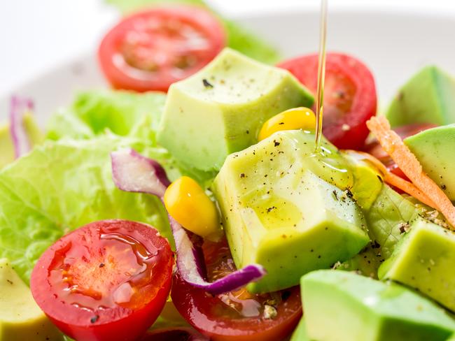 Avocado salad with a drizzle of seed oil. Picture: iStock