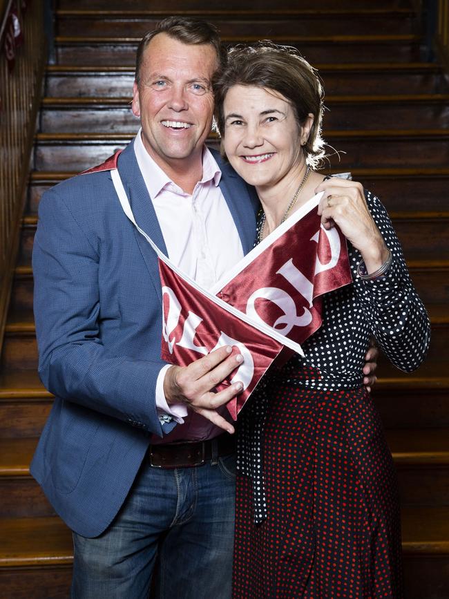 State of Origin: The Musical! Premiere, Princess Theatre Woolloongabba. Scott and Robyn Emerson. 30.11.2019 - Picture: Renae Droop/RDW Photography