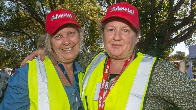 Left: Lismore sisters Robyn and Alison Kelly being involved with 2023 LisAmore at the Lismore Turf Club.