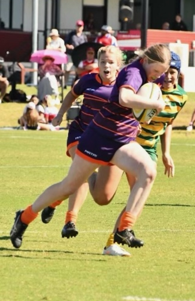 Sunshine Coast junior rugby union talent Laura-May McGovern.