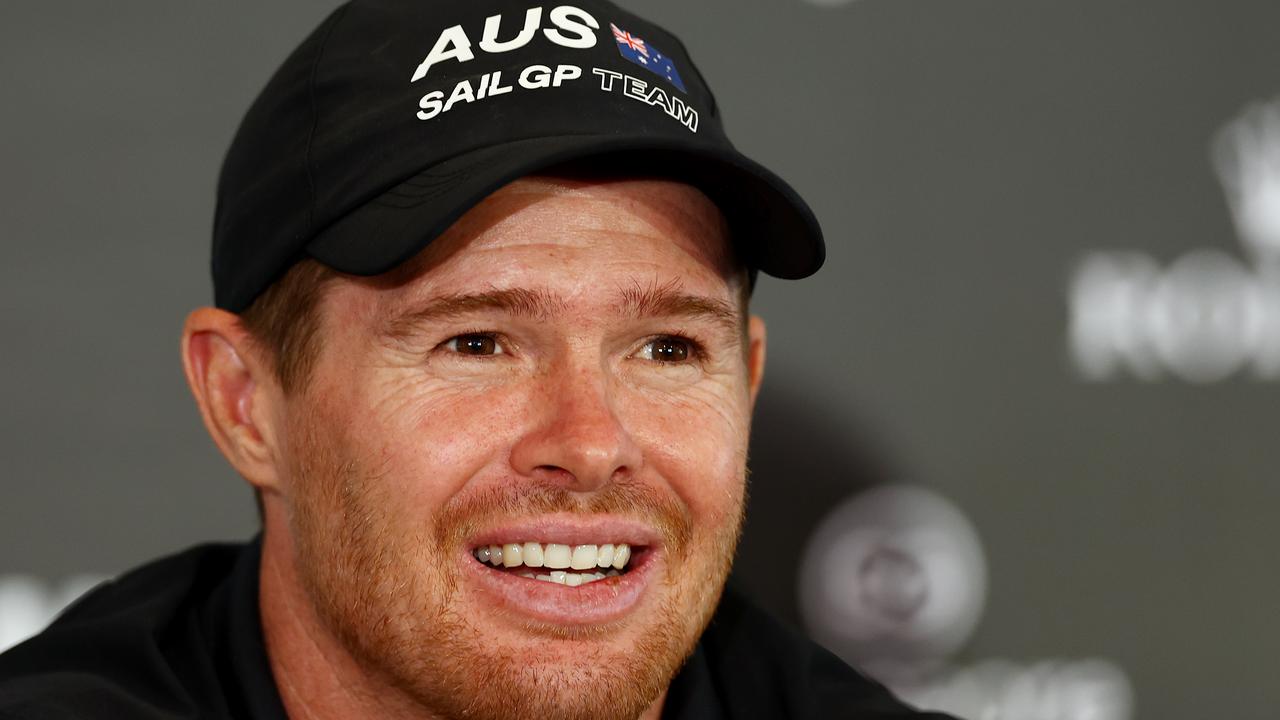 Tom Slingsby is enjoying Australia’s SailGP purple patch. (Photo by Yong Teck Lim/Getty Images)