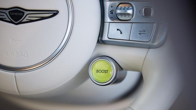 Owners can press the ‘boost’ button for additional acceleration.