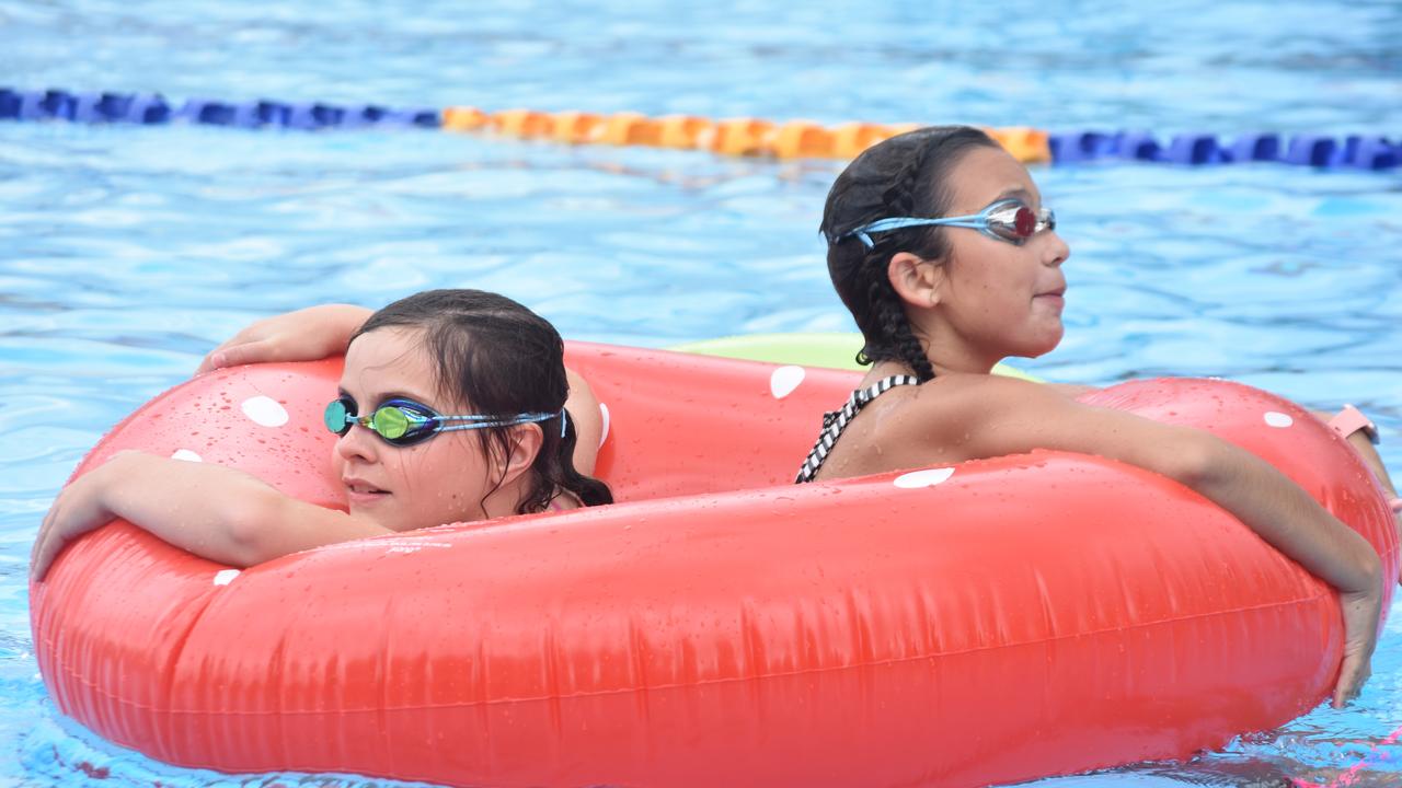 PARTY TIME: There were plenty of splatters and splashes at Dalby's pool party on Saturday.