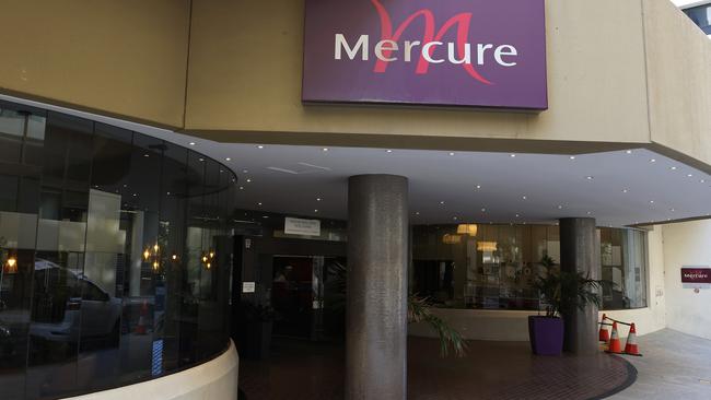 The Mercure Hotel in Perth is the source of a COVID cluster and has poor ventilation. Picture: Paul Kane/Getty Images