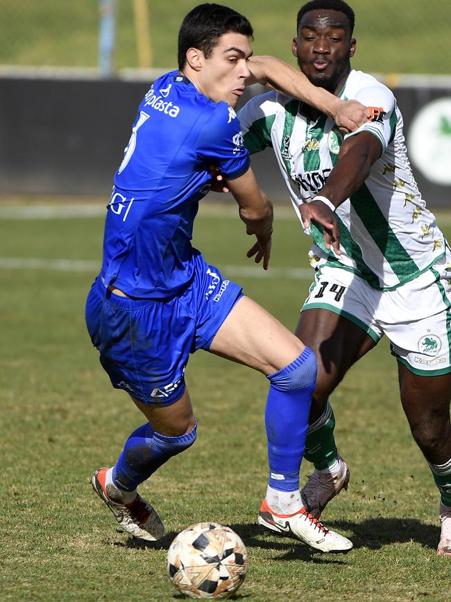 Lucas Inglese in action for South Melbourne. Picture: Andrew Batsch