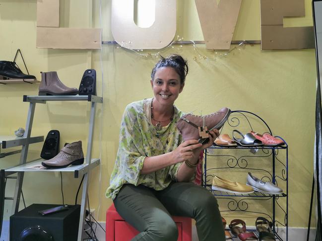 Shoes on Magellan store owner, Melinda Turner, is thankful for the community generosity which has kept her store afloat.