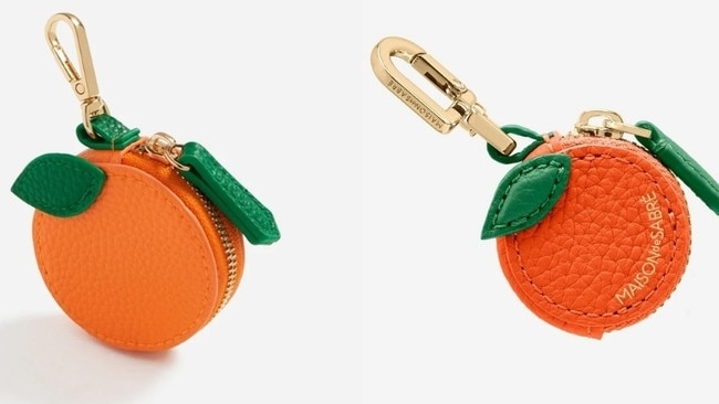 Sydney brand Maison de Sabre has accused fashion chain Sportsgirl of copying (left) one of their distinctive designs, the Sabremoji Fruit Charms (right).