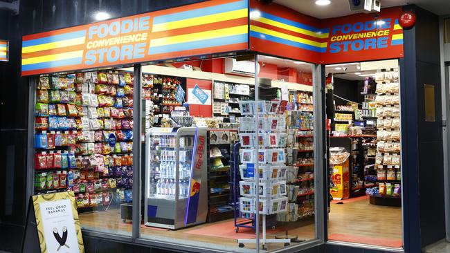 DAILY TELEGRAPH JUNE 2, 2025. The Foodie Convenience Store on Macquarie Street directly opposite NSW Parliament House. Picture: Jonathan Ng