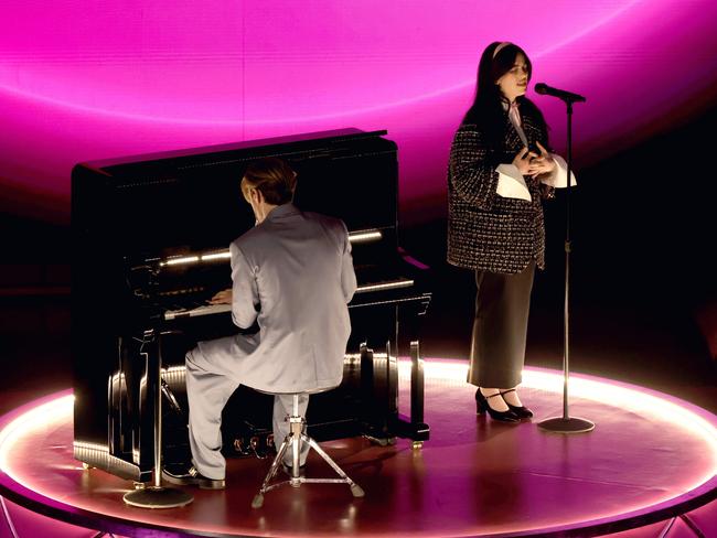 Finneas O'Connell and Billie Eilish perform onstage during the 96th Annual Academy Awards at Dolby Theatre. Picture: Getty Images