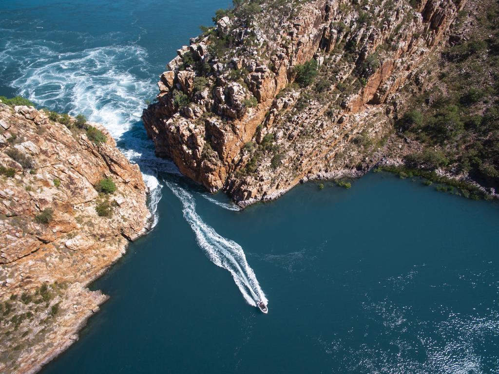 Aerial view of the Horizontal Falls, Talbot Bay, Western Australiacredit: Salty Wingsescape7 february 2021hot list top 10 aussie waterfalls