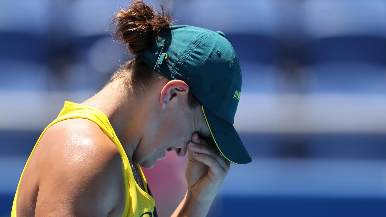 Ash Barty was knocked out in the first round in Tokyo.