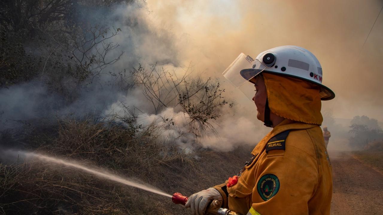 Generic photo of rural firey tackling a bushfire