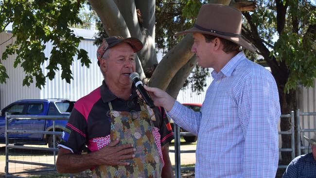 Bill Speedy from Nullawokka First Nations Gallery & Tours presented at the Dalby Show 2023. Picture: Emily Devon