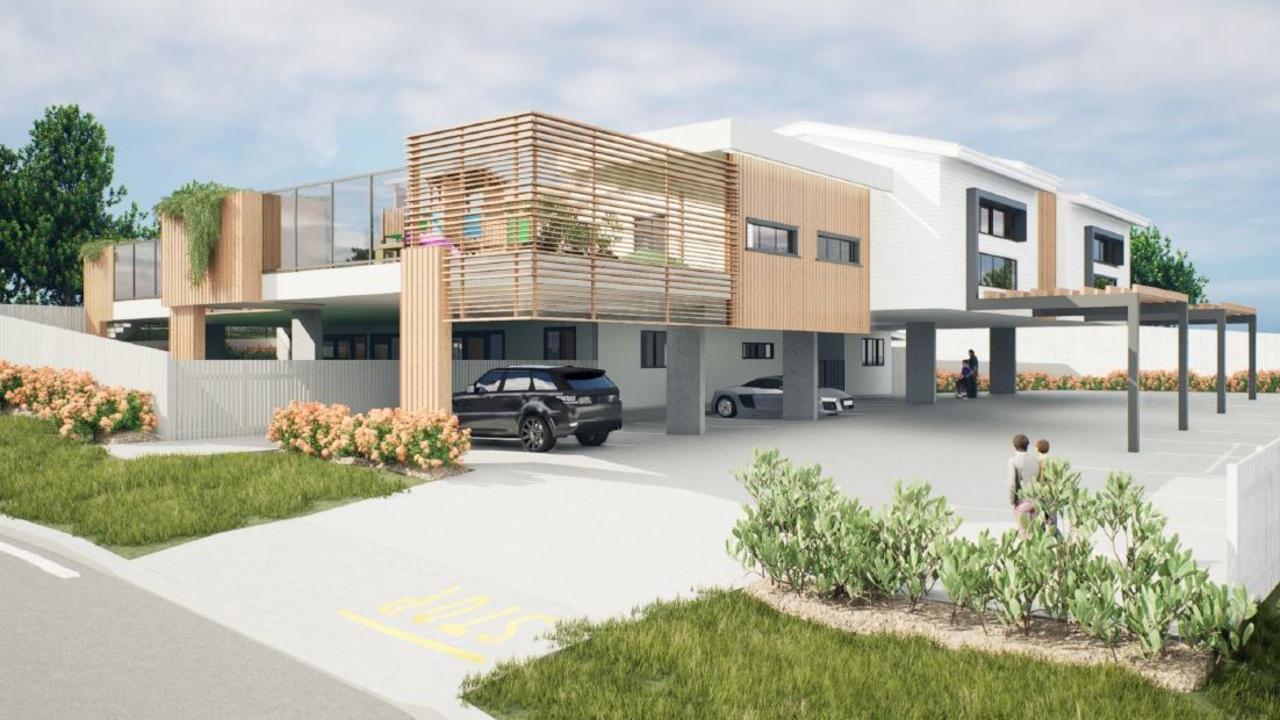 Rendering of proposed new childcare centre, Churchill.