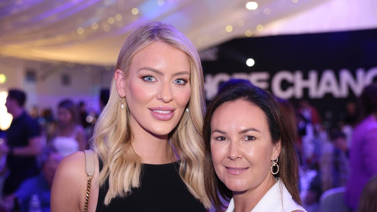 Alex Wallace and Renae Hayek at The Kollosche Peoples Lunch 2023 for Serving Our People (SOP) at The Star Gold Coast. Picture: Portia Large