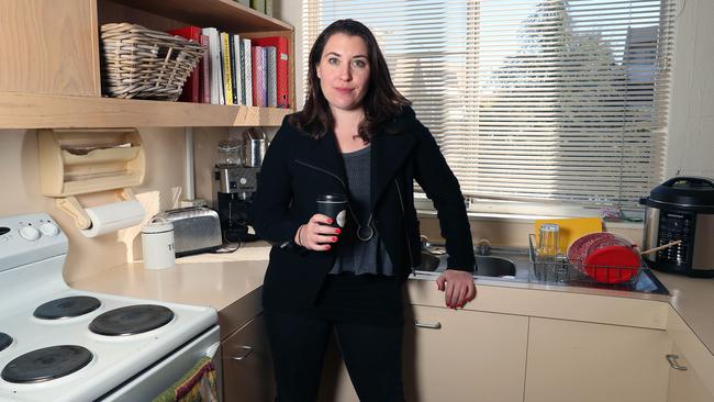 Sunday Telegraph journalist Annika Smethurst’s home was raided after she published an April 2018 story on a spy agency planning to track Australian citizens. Picture: Gary Ramage