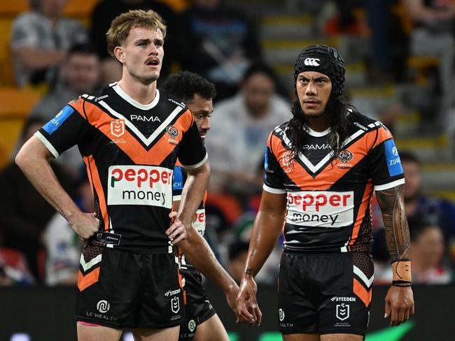 Jarome Luai says he and Lachlan Galvin don’t have to be “best mates” to win games. Picture: NRL Photos