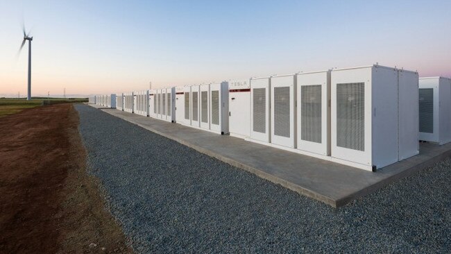 Tesla's lithium-ion battery in Jamestown.