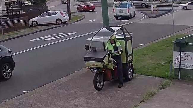 The hapless postie was blasted for trying to do his job. Picture: Facebook.