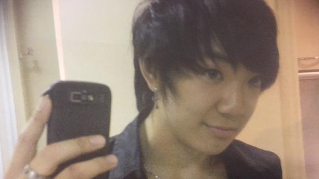 A ‘selfie’ taken by Wei Li in Melbourne days after he killed his mother at their Burnside home.