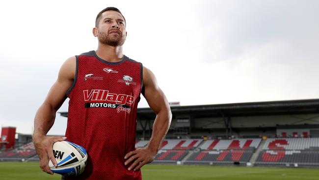 Redcliffe Dolphins signing Marmin Barba at Dolphins Stadium. Picture: AAP Image/Regi Varghese