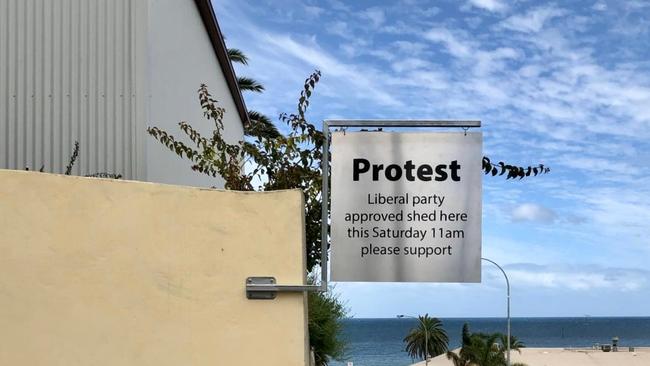 Many residents will protest the shed on Saturday February, 5. Picture: White family