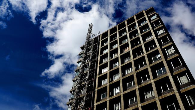 Demolition work begins at 10 Murray St in Hobart. Picture: SAM ROSEWARNE